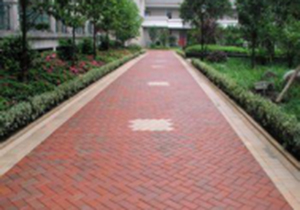 Pavement brick construction example